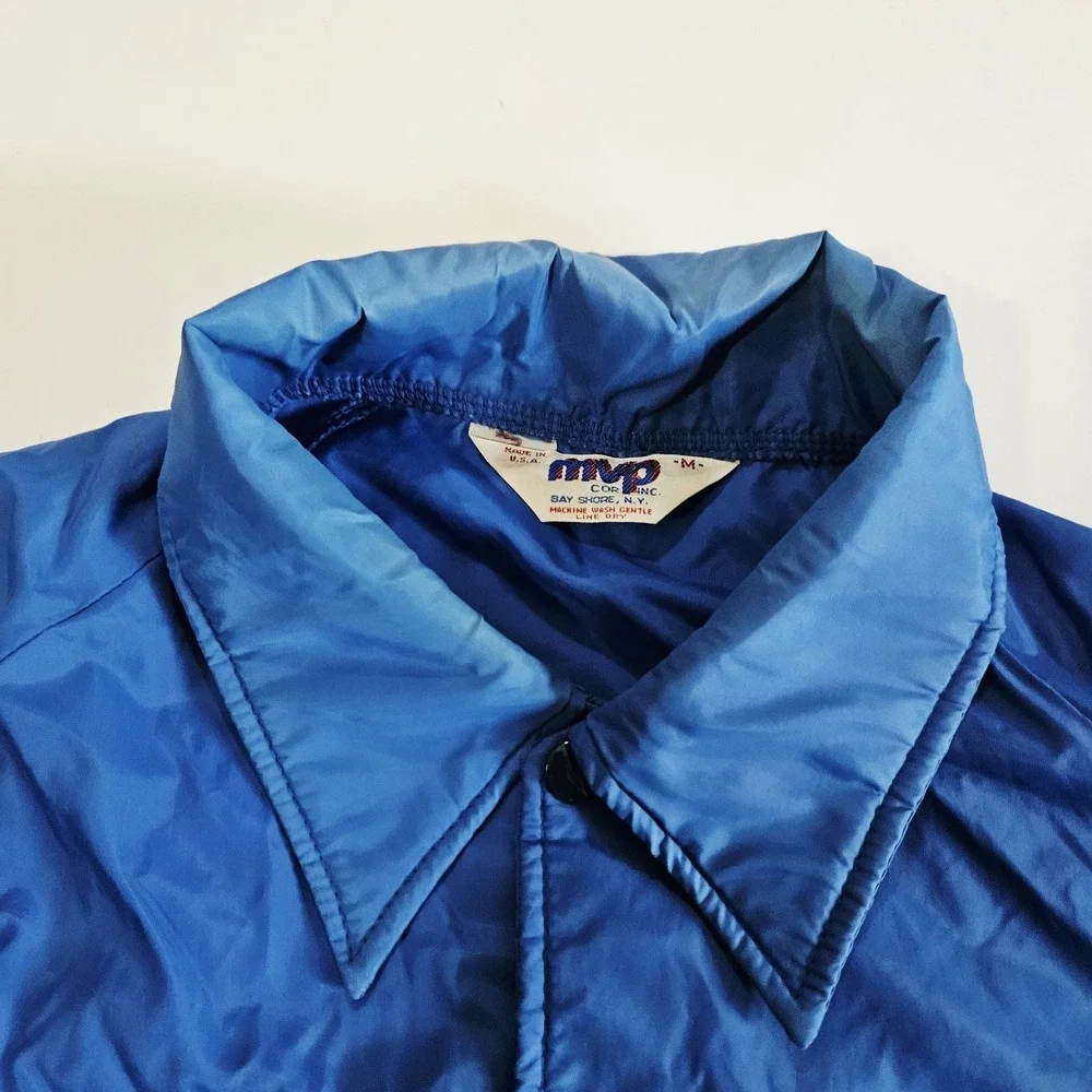 VINTAGE Seatle Seahawks Coach Jacket Mens M Blue MVP Windbreaker
